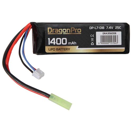 DRAGONPRO DP-L7-018 7.4V 1400mAh 25C LiPO 94x31x13mm