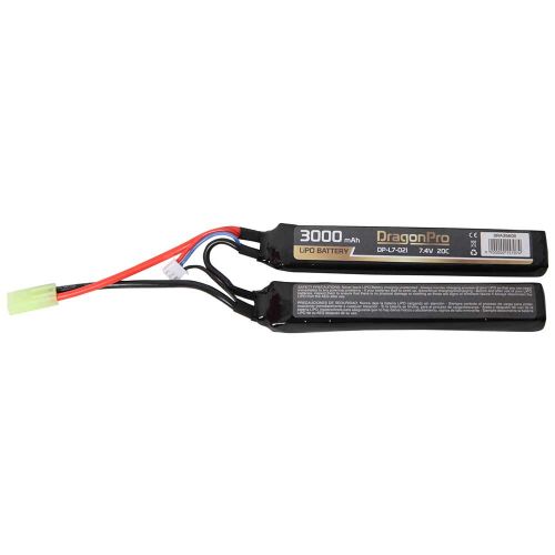 DRAGONPRO DP-L7-021 7.4V 3000mAh 20C LiPO (1+1) 128x21x17.5mm