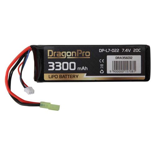 DRAGONPRO DP-L7-022 7.4V 3300mAh 20C LiPO 135x43x13.5mm