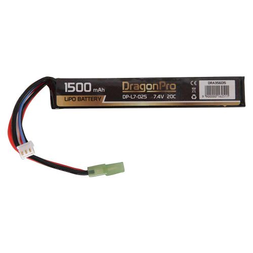 DRAGONPRO DP-L7-025 7.4V 1500mAh 20C LiPO 128x21x12.5mm