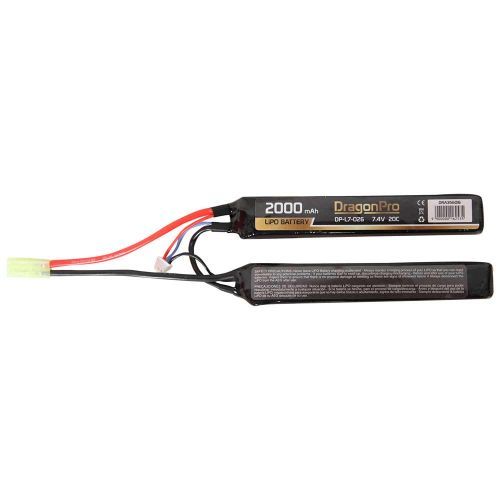 DRAGONPRO DP-L7-026 7.4V 2000mAh 20C LiPO (1+1) 128x21x12.5mm