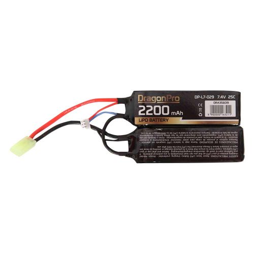 DRAGONPRO DP-L7-029 7.4V 2200mAh 25C LiPO (1+1) 105x34.5x7mm