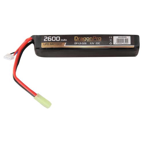 DRAGONPRO DP-L11-026 11.1V 2600mAh 20C LiPO 128x21x34mm